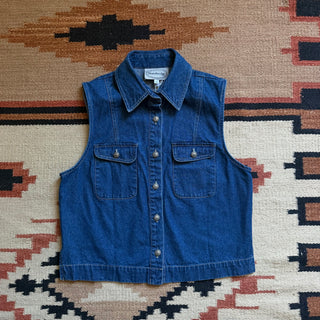 Vintage Denim America Vest, Small for Women