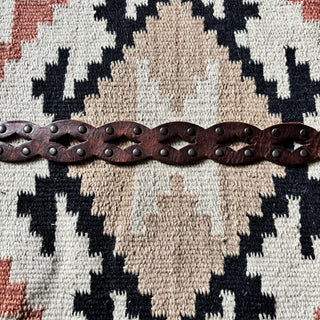 Cutout Leather Fossil Belt - 36” - 39”