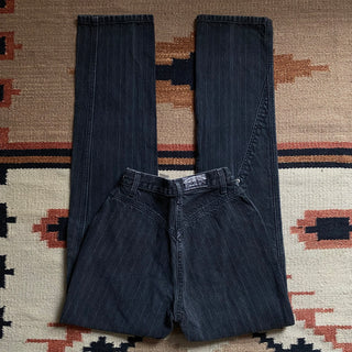 Vintage Black Striped Rockies 24 inch waist for Women