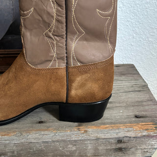 Brown Suede Cowboy Boots - Women’s 9