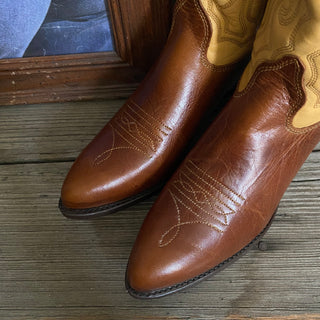 Brown 2 Tone Cowboy Boots - Women’s 6.5