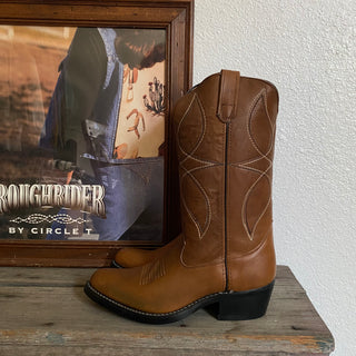 Classic Brown Cowboy Boots - Women’s 8.5