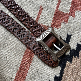 60s Square Buckle Belt - Sizes 22” - 29”