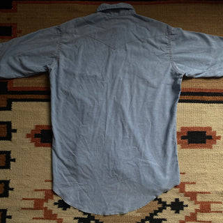 Vintage Chambray Wrangler Pearlsnap, Large for Men