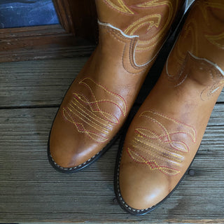 Summer Brown Texas Cowboy Boots - Women’s 6.5