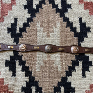 Nocona Flower Concho Belt - 23” - 26”