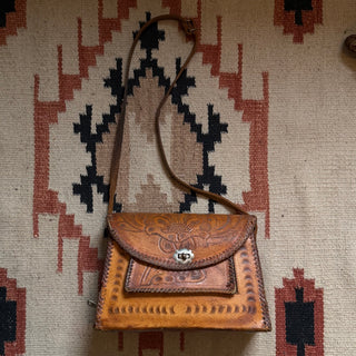 Tooled Leather 1960s Cowgirl Purse