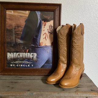 Brown 70s Heel Cowboy Boots - Women’s 7.5 & 8.5
