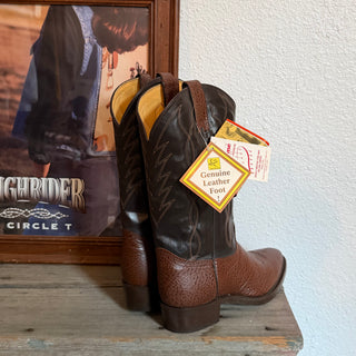 2 Tone Bullhide Texas Cowboy Boots - Men’s 8.5 & 9 / Women’s 10 & 10.5