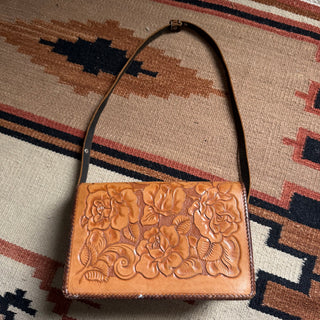 1960s Tooled Leather Deer Purse