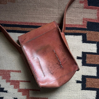 70s Cowgirl Tooled Leather Saddle Bag