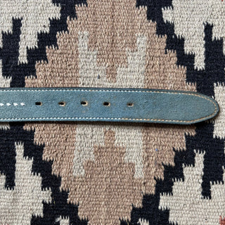 Blue Suede Belt - Sizes 32” - 35”