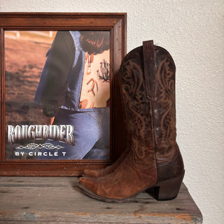 Vintage Dan Post Country Girl Cowboy Boots, Women’s 8