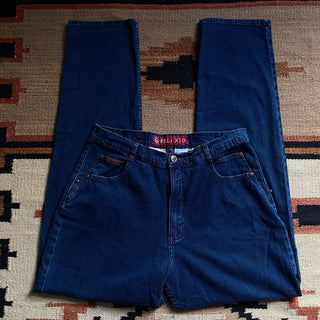 Vintage Blue Posted Jeans 34 inch waist for Women