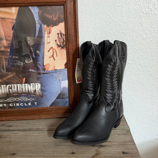 Matte Black Texas Cowboy Boots - Women’s 7