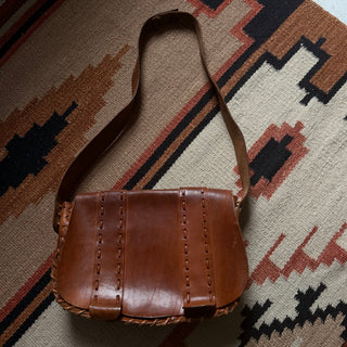 Vintage Chestnut Brown Leather Bag