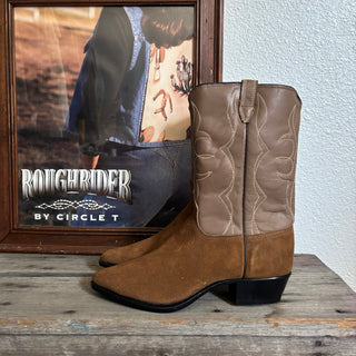 Brown Suede Cowboy Boots - Women’s 9
