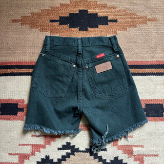 Green Wrangler Cut Off Shorts - 24”