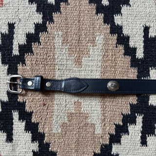 Navy Concho Belt - 30” - 32”