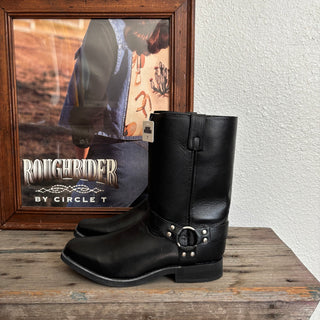 Black Harness Cowboy Boots - Youth 4 & 7 / Women’s 5.5 & 8.5