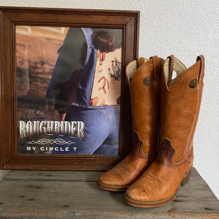 Brown Leather Cowboy Boots - Women’s 7