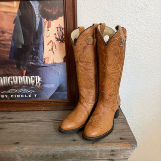 70s Brown Texas Cowboy Boots - Women’s 6