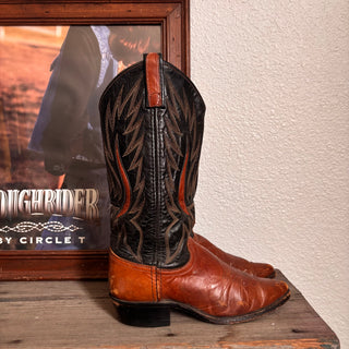 Vintage Dan Post Rancher Grandpa Cowboy Boots, Women’s 6
