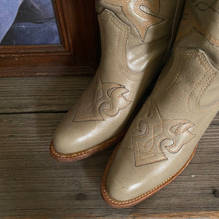 Grey Clouds Cowboy Boots - Women’s 6.5