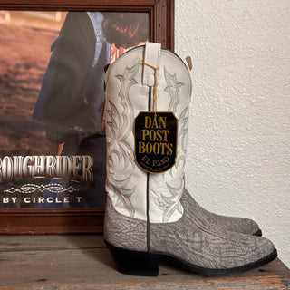 Vintage Dan Post Snowy Cowboy Boots, Men’s 8.5 / Women’s 10