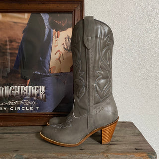 Grey Skies Cowboy Boots - Women’s 8