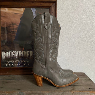 Grey Skies Cowboy Boots - Women’s 8