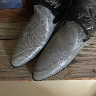 2 Tone Grey Texas Cowboy Boots - Men’s 8.5 / Women’s 10