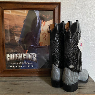 2 Tone Grey Texas Cowboy Boots - Men’s 8.5 / Women’s 10