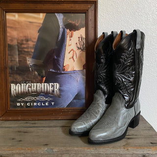 2 Tone Grey Texas Cowboy Boots - Men’s 8.5 / Women’s 10