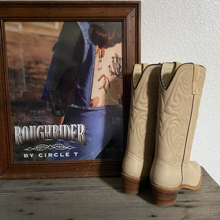 70s Cream Cowboy Boots - Women’s 6 & 6.5