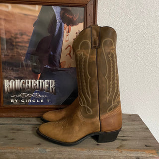 Brown Cowboy Boots - Men’s 9.5 D / Women’s 11