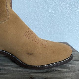 Honey Suede Cowboy Boots - Women’s 8