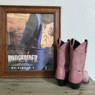 Pink Cowboy Boots - Women’s 7.5