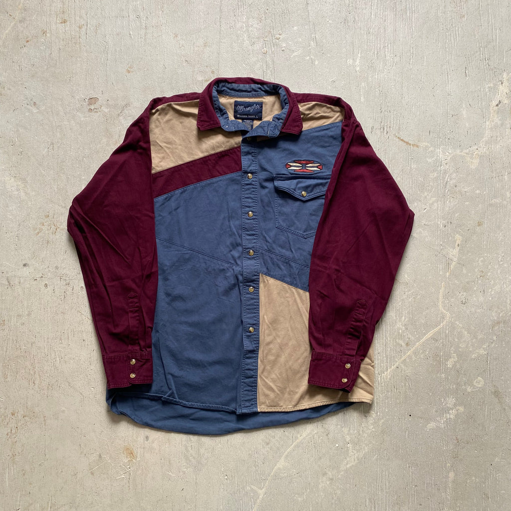 Wrangler Asymmetrical Cowboy Pearlsnap Large