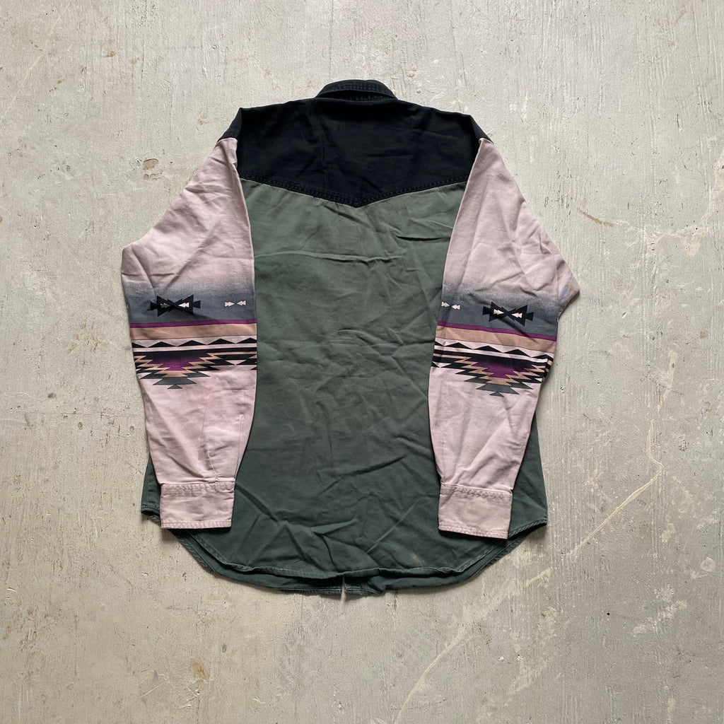 Rare Cowboy Green Express Rider Shirt Large