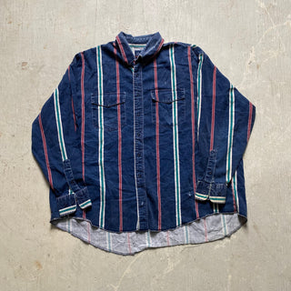 Vintage Wrangler Striped Brushpopper 4XL for Men