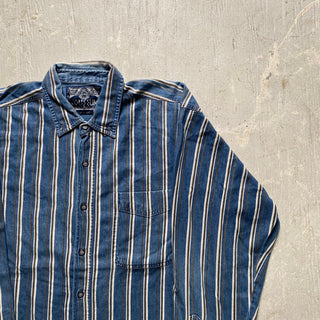 Vintage Cowboy Stripes Shirt 2XL for Men