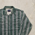 Striped Green Wrangler Pearlsnap 4XL