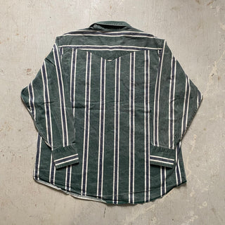 Vintage Striped Green Wrangler Pearlsnap 4XL for Men