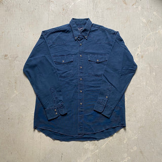 Vintage Cowboy Blues Wrangler Shirt Large for Men