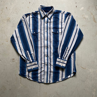 Vintage Wrangler Cowboy Blues Pearlsnap Large for Men