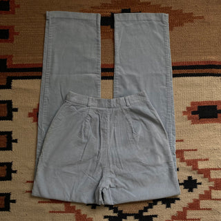 Vintage Sky Blue Corduroy Jeans 25 inch waist for Women