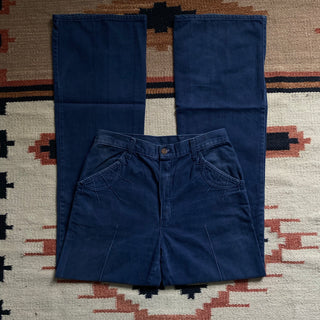 Navy Blue 70s Sunrise Jeans 27 inch waist for Women