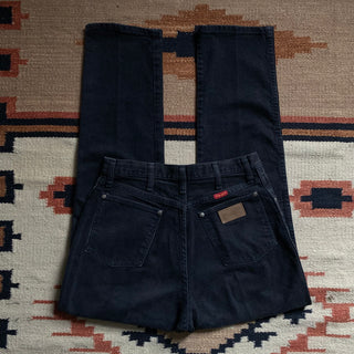 Vintage Black Wranglers 30 inch waist