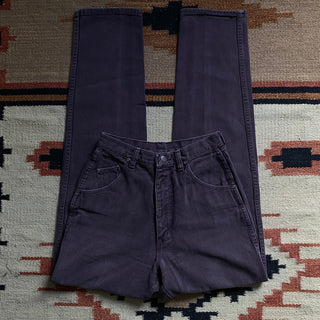 Vintage Purple Brown Silverlake Wranglers 26 inch waist